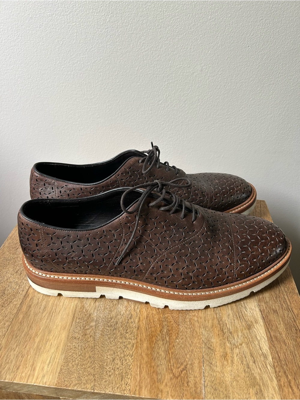 Sturlini Firenze Brown Men's Derby Shoes sz 11 made in Italy